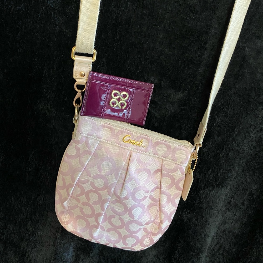 Coach Parker Op Art Crossbody With Card Case~BACK TO SCHOOL SALE!!!